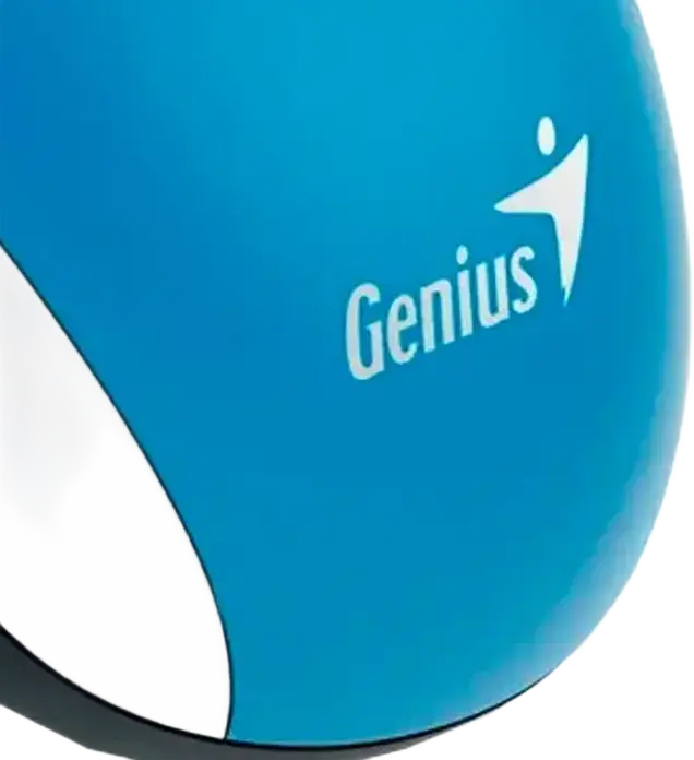 Genius DX-110 Wired Optical Mouse, Blue, 1200 DPI, 3 Buttons, Ambidextrous Design, USB Interface, 1.5m Cable, Compatible with Windows and macOS