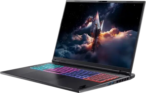 Laptop Gaming 18" Acer Nitro 18 AI AN18-61, Obsidian Black, AMD Ryzen AI 7 350, 16GB/1024GB, Linux eShell