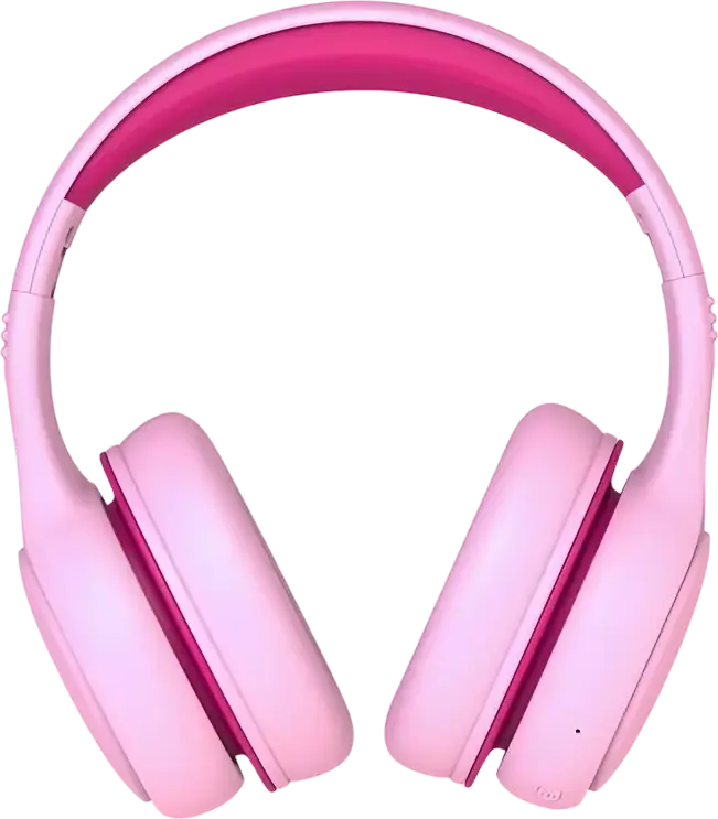 XO BE26 Kids Bluetooth Headphones, Wireless/Wired On-Ear Headset with Integrated Mic, Pink, 40mm Drivers, 18h Battery, USB-C Charging, Foldable Design, 1.2m Cable, 3.5mm Jack