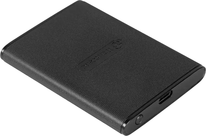 Transcend ESD270C Portable External SSD 2TB USB 3.1 Gen 2 10Gbps 3D NAND Flash 520MB/s Read 460MB/s Write AES 256-bit Encryption Black