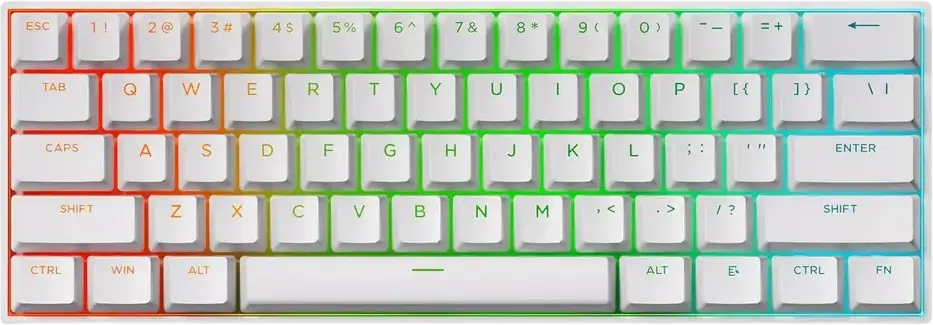 Tastatură MCHOSE Ace 60 Pro, Cu fir, Alb
