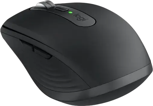 Logitech MX Anywhere 3S Wireless Mouse - Graphite, 8000 DPI Darkfield Sensor, MagSpeed SmartShift Wheel, Quiet Clicks, Logi Bolt & Bluetooth, USB-C Rechargeable