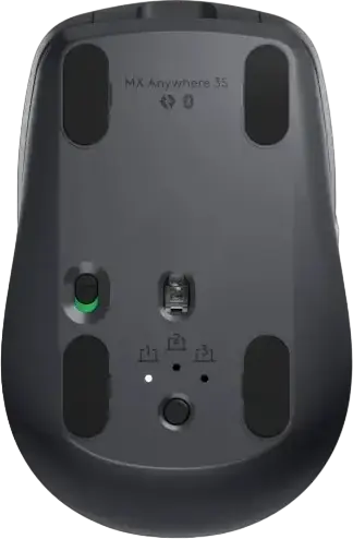 Logitech MX Anywhere 3S Wireless Mouse - Graphite, 8000 DPI Darkfield Sensor, MagSpeed SmartShift Wheel, Quiet Clicks, Logi Bolt & Bluetooth, USB-C Rechargeable