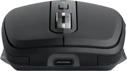 Logitech MX Anywhere 3S Wireless Mouse - Graphite, 8000 DPI Darkfield Sensor, MagSpeed SmartShift Wheel, Quiet Clicks, Logi Bolt & Bluetooth, USB-C Rechargeable