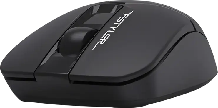 Mouse Optic Wireless A4Tech FG12S FStyler, 1200 DPI, Click Silențios, Gesturi 8-in-1, Receptor Nano USB, Design Ambidextru, Negru