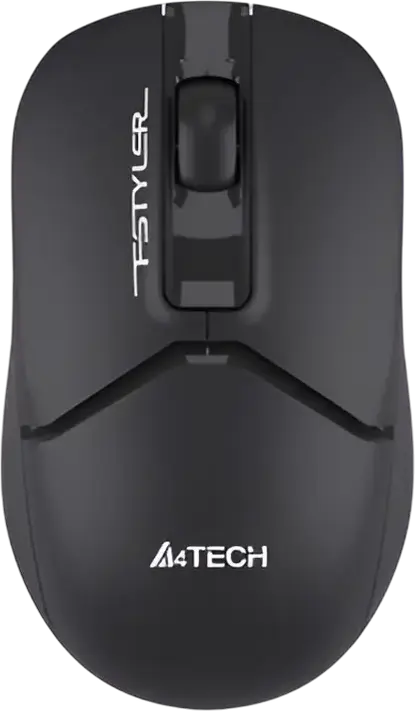Mouse Optic Wireless A4Tech FG12S FStyler, 1200 DPI, Click Silențios, Gesturi 8-in-1, Receptor Nano USB, Design Ambidextru, Negru