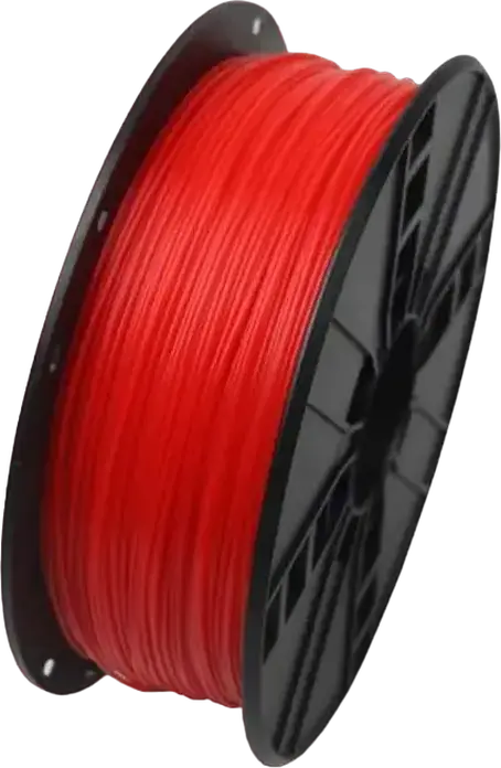 Gembird 3DP-PLA1.75-01 PLA Filament 1.75mm Biodegradable Thermoplastic Polyester 3D Printing Material, Fluorescent Red, 1kg Spool