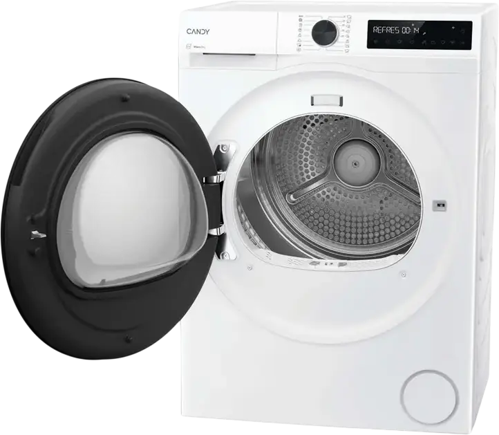 Candy BR 9N2BX-S ProDry 500 Heat Pump Clothes Dryer, 9kg Capacity, Energy Class D, Wi-Fi, Bluetooth, hOn App, AI Smart Move, Hygiene Program, White