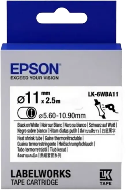 Cartuş de bandă Epson LK-6WBA11, 24 mm x 2,5 m