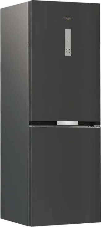 Холодильник Whirlpool WHK 26362 XBR4E, Dual No Frost, нижняя морозильная камера, общий объем 316 л, LED-дисплей, черный, класс энергопотребления E