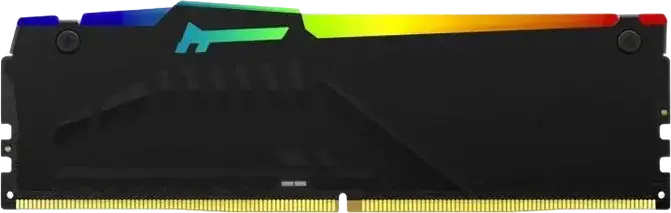 Kingston FURY Beast RGB 64GB (2x32GB) DDR5 5600MHz PC5-44800 CL36 Kit Memorie RAM KF556C36BBEAK2-64, Intel XMP 3.0, AMD EXPO, Dual-Rank, Radiator Negru