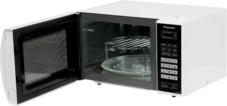 Cuptor cu microunde Panasonic NN-GT352WZUE cu Grill Quartz, Liber de Instalare, Capacitate 23L, Putere 800W/1000W, 12 Programe Automate, Alb