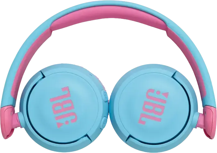 Casca JBL JR310 pentru Copii, On-Ear cu Fir, Limitare Volum 85dB Safe Sound, Microfon Integrat, Design Pliabil cu Banda Padded, Albastru Deschis