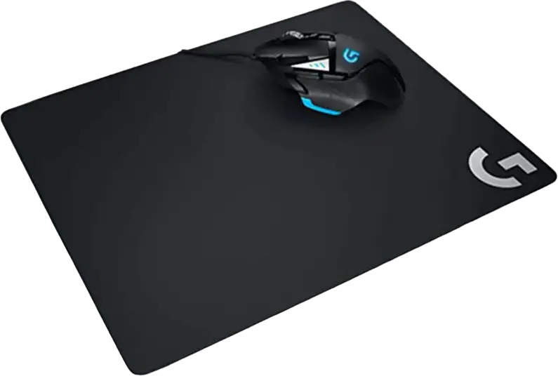 Logitech G240 Cloth Gaming Mouse Pad, Heat-Treated Black Textile Surface, Rubber Base, 340 x 280 x 1 mm, Optimized for Low-DPI Precision