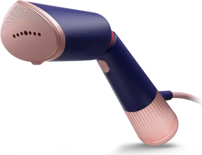 Philips STH5030/20 5000 Series Handheld Garment Steamer, 1300W, 24g/min Steam, 200ml Detachable Water Tank, 2 Modes, Blue, Set of 3 with Glove and Pouch