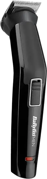 Мультитриммер 6-в-1 BaByliss MT725E, самозатачивающиеся лезвия из нержавеющей стали, длина стрижки 0.4-7 мм, моющиеся насадки, LED-индикатор, Цвет: черный