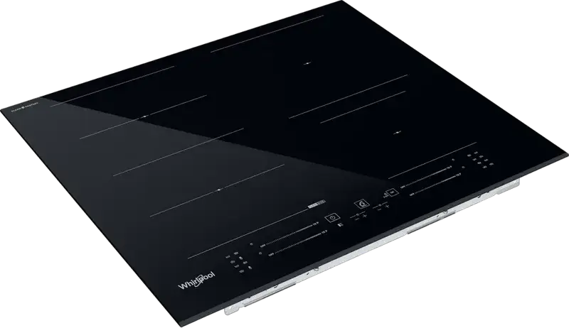 Индукционная варочная панель Whirlpool WF S5060 CPBF, 4 зоны, технология 6th Sense, FlexiSide, CleanProtect, сенсорное управление, стеклокерамика, 59см
