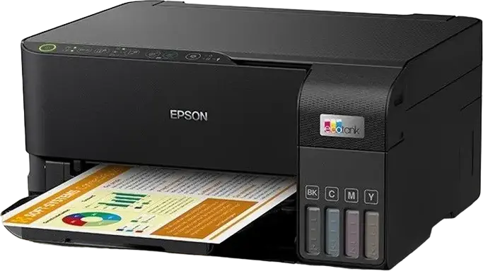 МФУ Epson EcoTank L3550, струйный многофункциональный принтер, печать, сканирование, копирование, PrecisionCore, WiFi, Wi-Fi Direct, 4800x1200 DPI, черный