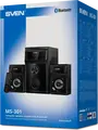 SVEN MS-301 2.1 Multimedia Speaker System, 46W Total Power, Bluetooth, USB, SD Card, MDF Casing, TFT LED Display, Remote Control, Black