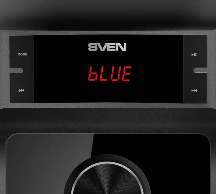 SVEN MS-301 2.1 Multimedia Speaker System, 46W Total Power, Bluetooth, USB, SD Card, MDF Casing, TFT LED Display, Remote Control, Black