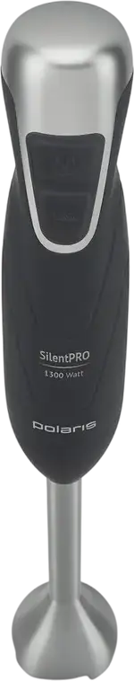Polaris PHB 1380 SilentPRO Hand Blender, 1300W Immersion Blender with Stainless Steel Blades, Turbo Mode, Chopper, Whisk and Puree Attachment, Grey