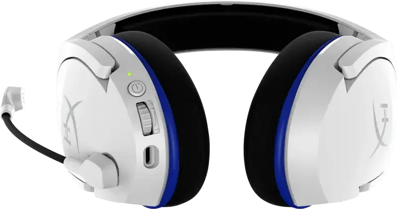 HyperX Cloud Stinger Core Wireless Gaming Headset HHSS1C-KB-WT/G, 2.4GHz Wireless, Noise-Cancelling Swivel-to-Mute Mic, 17h Battery, PS5, PS4, PC, White
