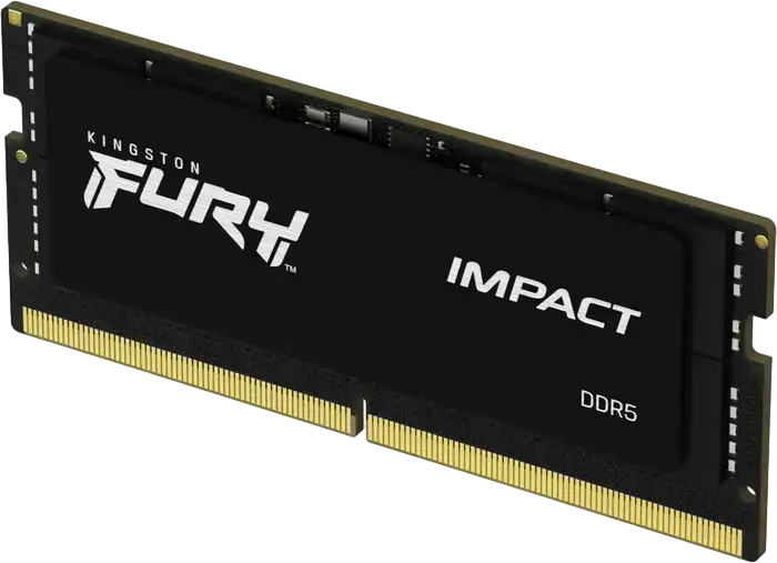 Memorie RAM Laptop Kingston FURY Impact 16GB DDR5 4800MT/s SODIMM KF548S38IB-16 CL38 1.1V Intel XMP 3.0