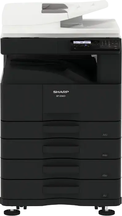 Imprimanta Multifunctionala Laser A3 Mono Sharp BP-20M24, Printare Copiere Scanare, 24 ppm, Duplex, Scanner RSPF 100 foi, 1GB RAM, Ethernet USB