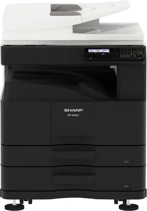 Imprimanta Multifunctionala Laser A3 Mono Sharp BP-20M24, Printare Copiere Scanare, 24 ppm, Duplex, Scanner RSPF 100 foi, 1GB RAM, Ethernet USB