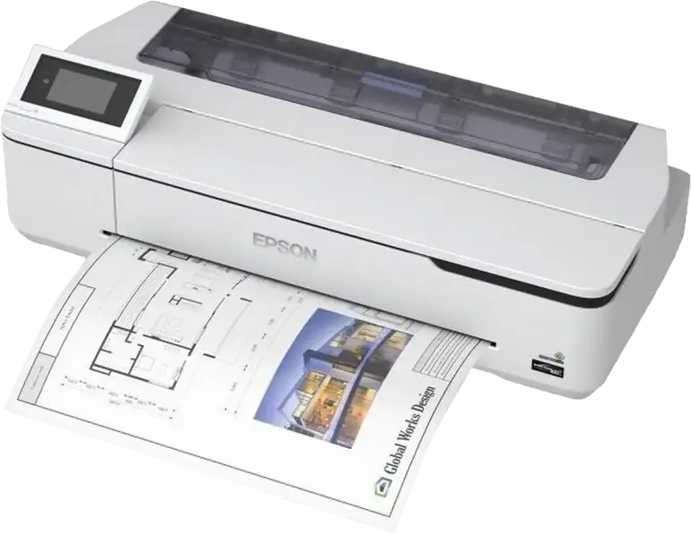 Imprimanta Inkjet Format Mare Epson SureColor SC-T3100N, Cap de Printare PrecisionCore, Cerneala Pigmentata UltraChrome XD2, Formate A1/A2/A3, Wi-Fi, Ethernet, Albă