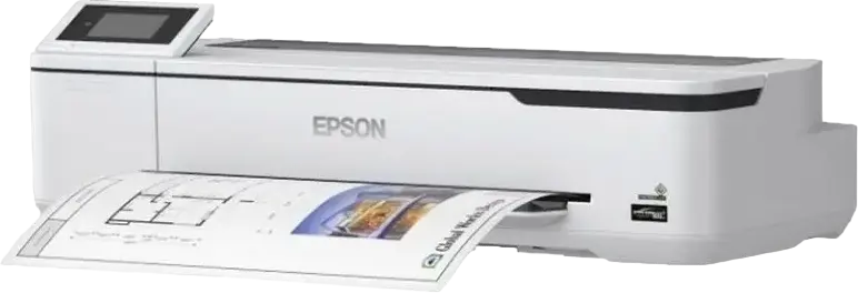 Imprimanta Inkjet Format Mare Epson SureColor SC-T3100N, Cap de Printare PrecisionCore, Cerneala Pigmentata UltraChrome XD2, Formate A1/A2/A3, Wi-Fi, Ethernet, Albă