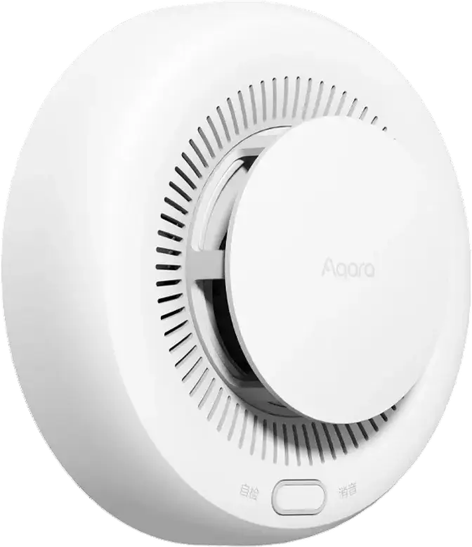 Detector de fum Aqara SD-S01E / SD-S01D Zigbee Wireless, Alarmă Incendiu cu Sirenă 85dB, Compatibil Apple HomeKit, Yandex Alice, IFTTT, Alb