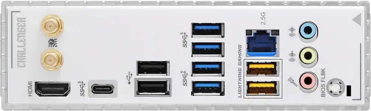 Placa de baza ASRock B860 Challenger WiFi White LGA1851 Intel B860 ATX DDR5 8666+MHz PCIe 5.0 M.2 Gen5 WiFi 7 Bluetooth 5.4 PCB Alb