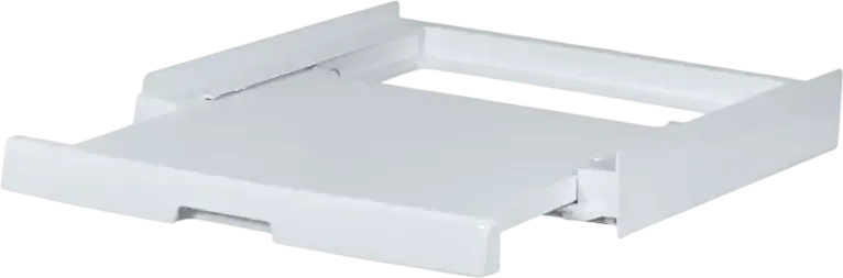 Candy WSK1111U Universal Stacking Kit for Washer and Dryer, White, with Sliding Drawer, 55 x 60.5 x 9 cm, Max Load 90 kg, Space-Saving Vertical Fit