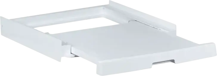 Candy WSK1111U Universal Stacking Kit for Washer and Dryer, White, with Sliding Drawer, 55 x 60.5 x 9 cm, Max Load 90 kg, Space-Saving Vertical Fit