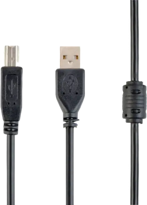 Cablu de comunicație Cablexpert CCF-USB2-AMBM-10, USB Type-A/USB Type-B, 3m, Negru