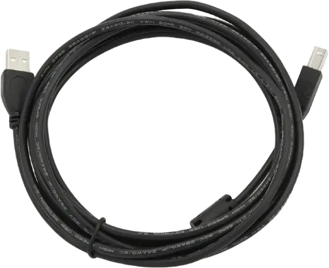 Cablu Cablexpert CCF-USB2-AMBM-10 USB 2.0 Type-A la Type-B, 3m, Negru, Contacte Platinate cu Aur, Manta PVC cu Filtru Ferrite