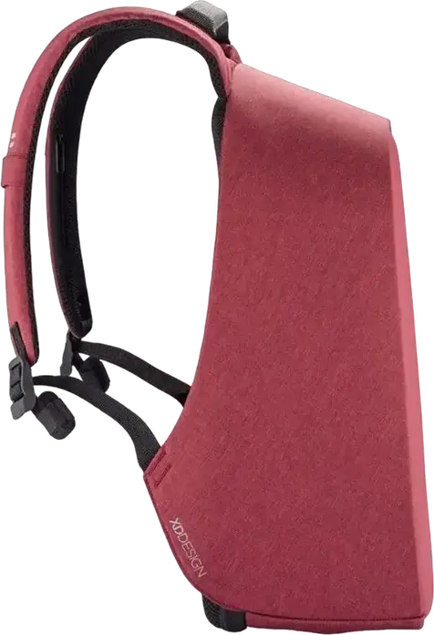 XD Design Bobby Hero Small Anti-Theft Backpack, Red, Water-Repellent R-pet Fabric, for 13.3 inch Laptops and 12.9 inch Tablets, USB Charging Port, 380x265x140mm