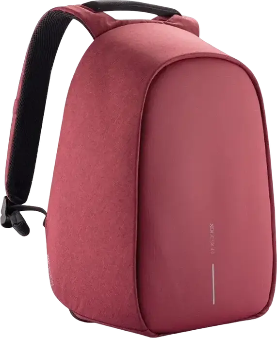 XD Design Bobby Hero Small Anti-Theft Backpack, Red, Water-Repellent R-pet Fabric, for 13.3 inch Laptops and 12.9 inch Tablets, USB Charging Port, 380x265x140mm