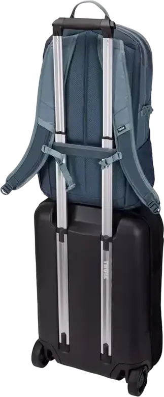 Thule EnRoute Backpack 23L, 400D Nylon, Fits 16 inch Laptop and 10.5 inch Tablet, Water-Resistant YKK Zippers, Trolley Sleeve, Pond Blue