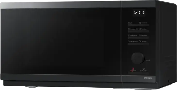Cuptor cu Microunde si Grill Samsung MG23DG4524AGE2, Liber Format, Capacitate 23L, Putere 800W/1150W, Interior din Ceramică Smaltuită, Negru