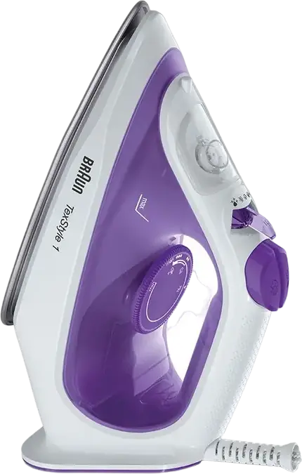 Утюг с парогенератором Braun TexStyle 1 SI1080VI, 2000 Вт, керамическая подошва SuperCeramic, паровой удар 130 г/мин, система антикапля и самоочистка