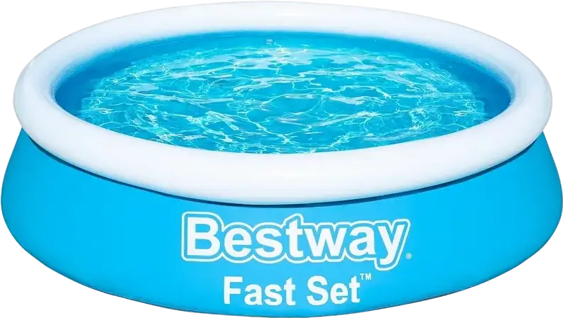 Bestway 57274 Fast Set Inflatable Above-Ground Pool, Round PVC 366 cm x 76 cm, 5377L Capacity, Includes Filter Pump and Cartridge