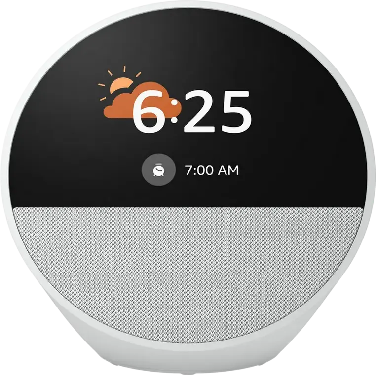 Difuzor Inteligent Amazon Echo Spot, Glacier White