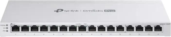 16-Port Gigabit Smart PoE+ Switch TP-LINK Omada Pro "S4500-16GP", 8xPoE Ports, 120W Budget