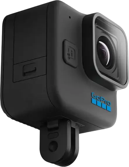 GoPro HERO11 Black Mini Action Camera, 24.7MP, 5.3K Video 60fps, 1/1.9" CMOS Sensor, Waterproof, Dustproof, Image Stabilization, Black