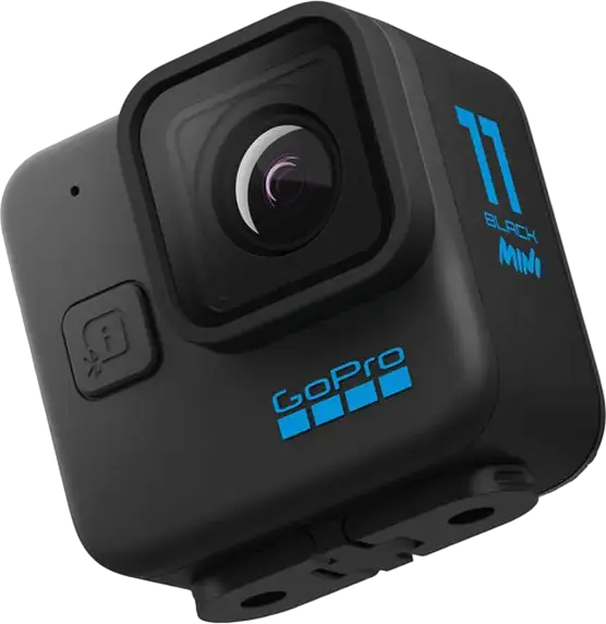 GoPro HERO11 Black Mini Action Camera, 24.7MP, 5.3K Video 60fps, 1/1.9" CMOS Sensor, Waterproof, Dustproof, Image Stabilization, Black
