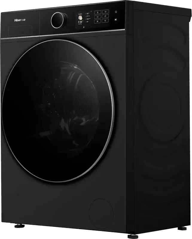 Hisense WF5I9043BBFS Front-Load Washing Machine, 9kg, Energy Class A, 1400 rpm, Black, Wi-Fi ConnectLife, Steam Mix, RainDrop Drum, 19 Programs
