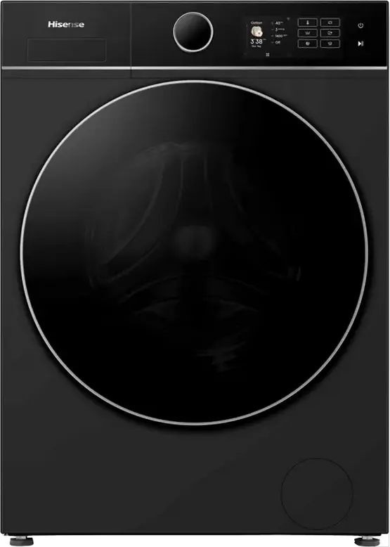 Hisense WF5I9043BBFS Front-Load Washing Machine, 9kg, Energy Class A, 1400 rpm, Black, Wi-Fi ConnectLife, Steam Mix, RainDrop Drum, 19 Programs