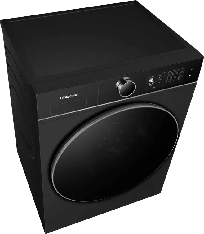 Hisense WF5I9043BBFS Front-Load Washing Machine, 9kg, Energy Class A, 1400 rpm, Black, Wi-Fi ConnectLife, Steam Mix, RainDrop Drum, 19 Programs